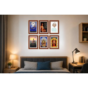 Pack Of 6 Laminated A4 Wall Posters | Spiritual, Motivational & Inspirational Designs | 250 GSM Photo Paper | Water-Resistant | Double-Sided Tape (F39302) Pack Of 6 Laminated A4 Wall Posters | Spiritual, Motivational & Inspirational Designs | 250 GSM Photo Paper | Water-Resistant | Double-Sided Tape (F39302)