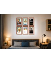 Pack Of 6 Laminated A4 Wall Posters | Spiritual, Motivational & Inspirational Designs | 250 GSM Photo Paper | Water-Resistant | Double-Sided Tape (F39041)