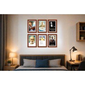 Pack Of 6 Laminated A4 Wall Posters | Spiritual, Motivational & Inspirational Designs | 250 GSM Photo Paper | Water-Resistant | Double-Sided Tape (F39041) Pack Of 6 Laminated A4 Wall Posters | Spiritual, Motivational & Inspirational Designs | 250 GSM Photo Paper | Water-Resistant | Double-Sided Tape (F39041)