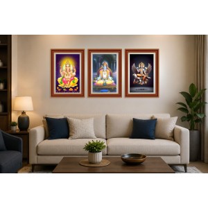Pack Of 6 Laminated A4 Wall Posters | Spiritual, Motivational & Inspirational Designs | 250 GSM Photo Paper | Water-Resistant | Double-Sided Tape (F38966)