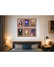 Pack Of 6 Laminated A4 Wall Posters | Spiritual, Motivational & Inspirational Designs | 250 GSM Photo Paper | Water-Resistant | Double-Sided Tape (F39159)