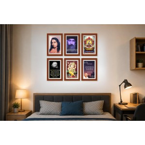 Pack Of 6 Laminated A4 Wall Posters | Spiritual, Motivational & Inspirational Designs | 250 GSM Photo Paper | Water-Resistant | Double-Sided Tape (F39159) Pack Of 6 Laminated A4 Wall Posters | Spiritual, Motivational & Inspirational Designs | 250 GSM Photo Paper | Water-Resistant | Double-Sided Tape (F39159)