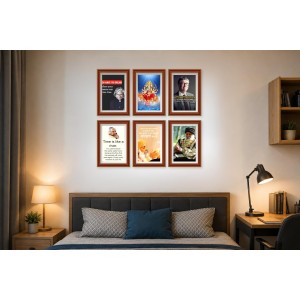 Pack Of 6 Laminated A4 Wall Posters | Spiritual, Motivational & Inspirational Designs | 250 GSM Photo Paper | Water-Resistant | Double-Sided Tape (F39028) Pack Of 6 Laminated A4 Wall Posters | Spiritual, Motivational & Inspirational Designs | 250 GSM Photo Paper | Water-Resistant | Double-Sided Tape (F39028)