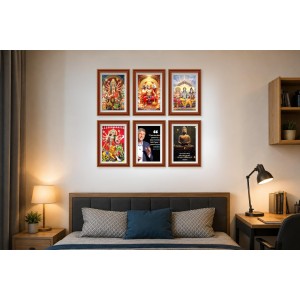 Pack Of 6 Laminated A4 Wall Posters | Spiritual, Motivational & Inspirational Designs | 250 GSM Photo Paper | Water-Resistant | Double-Sided Tape (F39225) Pack Of 6 Laminated A4 Wall Posters | Spiritual, Motivational & Inspirational Designs | 250 GSM Photo Paper | Water-Resistant | Double-Sided Tape (F39225)