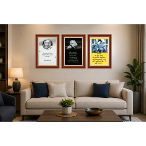 Pack Of 6 Laminated A4 Wall Posters | Spiritual, Motivational & Inspirational Designs | 250 GSM Photo Paper | Water-Resistant | Double-Sided Tape (F39306)