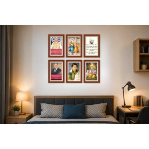Pack Of 6 Laminated A4 Wall Posters | Spiritual, Motivational & Inspirational Designs | 250 GSM Photo Paper | Water-Resistant | Double-Sided Tape (F39245) Pack Of 6 Laminated A4 Wall Posters | Spiritual, Motivational & Inspirational Designs | 250 GSM Photo Paper | Water-Resistant | Double-Sided Tape (F39245)