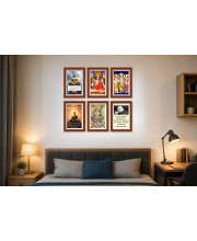 Pack Of 6 Laminated A4 Wall Posters | Spiritual, Motivational & Inspirational Designs | 250 GSM Photo Paper | Water-Resistant | Double-Sided Tape (F39451)