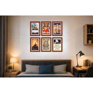 Pack Of 6 Laminated A4 Wall Posters | Spiritual, Motivational & Inspirational Designs | 250 GSM Photo Paper | Water-Resistant | Double-Sided Tape (F39451) Pack Of 6 Laminated A4 Wall Posters | Spiritual, Motivational & Inspirational Designs | 250 GSM Photo Paper | Water-Resistant | Double-Sided Tape (F39451)