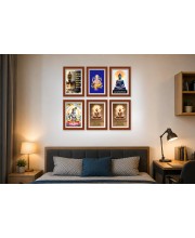 Pack Of 6 Laminated A4 Wall Posters | Spiritual, Motivational & Inspirational Designs | 250 GSM Photo Paper | Water-Resistant | Double-Sided Tape (F38959)