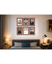 Pack Of 6 Laminated A4 Wall Posters | Spiritual, Motivational & Inspirational Designs | 250 GSM Photo Paper | Water-Resistant | Double-Sided Tape (F39164)