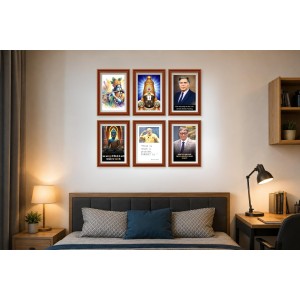 Pack Of 6 Laminated A4 Wall Posters | Spiritual, Motivational & Inspirational Designs | 250 GSM Photo Paper | Water-Resistant | Double-Sided Tape (F39164) Pack Of 6 Laminated A4 Wall Posters | Spiritual, Motivational & Inspirational Designs | 250 GSM Photo Paper | Water-Resistant | Double-Sided Tape (F39164)