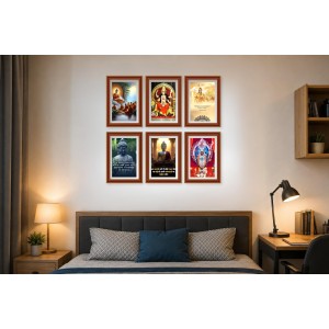 Pack Of 6 Laminated A4 Wall Posters | Spiritual, Motivational & Inspirational Designs | 250 GSM Photo Paper | Water-Resistant | Double-Sided Tape (F39224) Pack Of 6 Laminated A4 Wall Posters | Spiritual, Motivational & Inspirational Designs | 250 GSM Photo Paper | Water-Resistant | Double-Sided Tape (F39224)