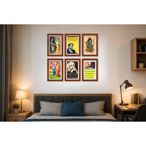 Pack Of 6 Laminated A4 Wall Posters | Spiritual, Motivational & Inspirational Designs | 250 GSM Photo Paper | Water-Resistant | Double-Sided Tape (F39223) Pack Of 6 Laminated A4 Wall Posters | Spiritual, Motivational & Inspirational Designs | 250 GSM Photo Paper | Water-Resistant | Double-Sided Tape (F39223)