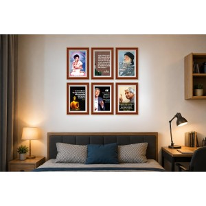 Pack Of 6 Laminated A4 Wall Posters | Spiritual, Motivational & Inspirational Designs | 250 GSM Photo Paper | Water-Resistant | Double-Sided Tape (F39235) Pack Of 6 Laminated A4 Wall Posters | Spiritual, Motivational & Inspirational Designs | 250 GSM Photo Paper | Water-Resistant | Double-Sided Tape (F39235)