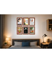 Pack Of 6 Laminated A4 Wall Posters | Spiritual, Motivational & Inspirational Designs | 250 GSM Photo Paper | Water-Resistant | Double-Sided Tape (F39226)