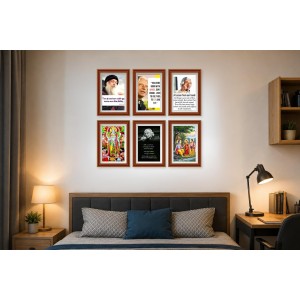 Pack Of 6 Laminated A4 Wall Posters | Spiritual, Motivational & Inspirational Designs | 250 GSM Photo Paper | Water-Resistant | Double-Sided Tape (F39226) Pack Of 6 Laminated A4 Wall Posters | Spiritual, Motivational & Inspirational Designs | 250 GSM Photo Paper | Water-Resistant | Double-Sided Tape (F39226)