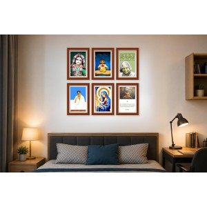Pack Of 6 Laminated A4 Wall Posters | Spiritual, Motivational & Inspirational Designs | 250 GSM Photo Paper | Water-Resistant | Double-Sided Tape (F39252) Pack Of 6 Laminated A4 Wall Posters | Spiritual, Motivational & Inspirational Designs | 250 GSM Photo Paper | Water-Resistant | Double-Sided Tape (F39252)