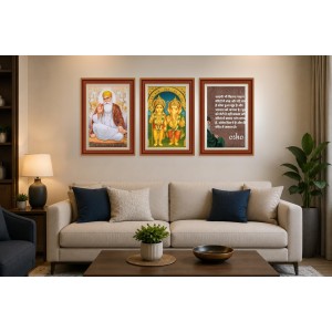 Pack Of 6 Laminated A4 Wall Posters | Spiritual, Motivational & Inspirational Designs | 250 GSM Photo Paper | Water-Resistant | Double-Sided Tape (F39006)