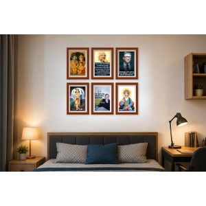 Pack Of 6 Laminated A4 Wall Posters | Spiritual, Motivational & Inspirational Designs | 250 GSM Photo Paper | Water-Resistant | Double-Sided Tape (F39438) Pack Of 6 Laminated A4 Wall Posters | Spiritual, Motivational & Inspirational Designs | 250 GSM Photo Paper | Water-Resistant | Double-Sided Tape (F39438)
