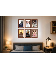 Pack Of 6 Laminated A4 Wall Posters | Spiritual, Motivational & Inspirational Designs | 250 GSM Photo Paper | Water-Resistant | Double-Sided Tape (F39280)