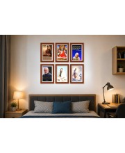 Pack Of 6 Laminated A4 Wall Posters | Spiritual, Motivational & Inspirational Designs | 250 GSM Photo Paper | Water-Resistant | Double-Sided Tape (F39197)