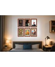 Pack Of 6 Laminated A4 Wall Posters | Spiritual, Motivational & Inspirational Designs | 250 GSM Photo Paper | Water-Resistant | Double-Sided Tape (F38993)
