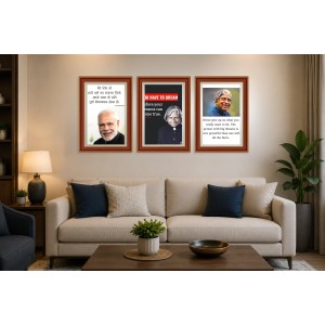 Pack Of 6 Laminated A4 Wall Posters | Spiritual, Motivational & Inspirational Designs | 250 GSM Photo Paper | Water-Resistant | Double-Sided Tape (F39343)