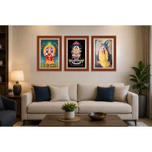 Pack Of 6 Laminated A4 Wall Posters | Spiritual, Motivational & Inspirational Designs | 250 GSM Photo Paper | Water-Resistant | Double-Sided Tape (F38989)