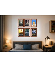 Pack Of 6 Laminated A4 Wall Posters | Spiritual, Motivational & Inspirational Designs | 250 GSM Photo Paper | Water-Resistant | Double-Sided Tape (F39334)