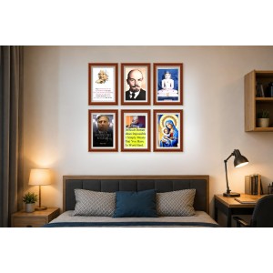 Pack Of 6 Laminated A4 Wall Posters | Spiritual, Motivational & Inspirational Designs | 250 GSM Photo Paper | Water-Resistant | Double-Sided Tape (F39215) Pack Of 6 Laminated A4 Wall Posters | Spiritual, Motivational & Inspirational Designs | 250 GSM Photo Paper | Water-Resistant | Double-Sided Tape (F39215)
