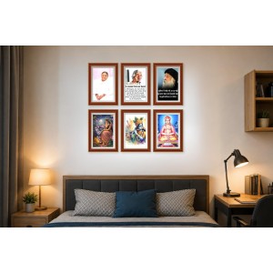 Pack Of 6 Laminated A4 Wall Posters | Spiritual, Motivational & Inspirational Designs | 250 GSM Photo Paper | Water-Resistant | Double-Sided Tape (F39267) Pack Of 6 Laminated A4 Wall Posters | Spiritual, Motivational & Inspirational Designs | 250 GSM Photo Paper | Water-Resistant | Double-Sided Tape (F39267)