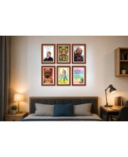 Pack Of 6 Laminated A4 Wall Posters | Spiritual, Motivational & Inspirational Designs | 250 GSM Photo Paper | Water-Resistant | Double-Sided Tape (F38985)