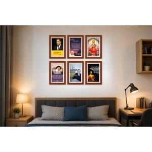 Pack Of 6 Laminated A4 Wall Posters | Spiritual, Motivational & Inspirational Designs | 250 GSM Photo Paper | Water-Resistant | Double-Sided Tape (F39380) Pack Of 6 Laminated A4 Wall Posters | Spiritual, Motivational & Inspirational Designs | 250 GSM Photo Paper | Water-Resistant | Double-Sided Tape (F39380)
