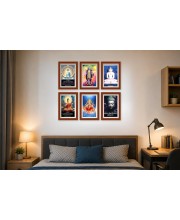 Pack Of 6 Laminated A4 Wall Posters | Spiritual, Motivational & Inspirational Designs | 250 GSM Photo Paper | Water-Resistant | Double-Sided Tape (F39150)