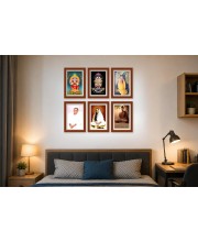 Pack Of 6 Laminated A4 Wall Posters | Spiritual, Motivational & Inspirational Designs | 250 GSM Photo Paper | Water-Resistant | Double-Sided Tape (F38989)