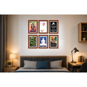 Pack Of 6 Laminated A4 Wall Posters | Spiritual, Motivational & Inspirational Designs | 250 GSM Photo Paper | Water-Resistant | Double-Sided Tape (F38974) Pack Of 6 Laminated A4 Wall Posters | Spiritual, Motivational & Inspirational Designs | 250 GSM Photo Paper | Water-Resistant | Double-Sided Tape (F38974)