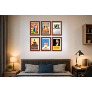 Pack Of 6 Laminated A4 Wall Posters | Spiritual, Motivational & Inspirational Designs | 250 GSM Photo Paper | Water-Resistant | Double-Sided Tape (F39075) Pack Of 6 Laminated A4 Wall Posters | Spiritual, Motivational & Inspirational Designs | 250 GSM Photo Paper | Water-Resistant | Double-Sided Tape (F39075)