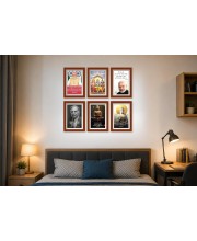 Pack Of 6 Laminated A4 Wall Posters | Spiritual, Motivational & Inspirational Designs | 250 GSM Photo Paper | Water-Resistant | Double-Sided Tape (F39131)