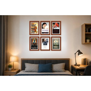 Pack Of 6 Laminated A4 Wall Posters | Spiritual, Motivational & Inspirational Designs | 250 GSM Photo Paper | Water-Resistant | Double-Sided Tape (F39137) Pack Of 6 Laminated A4 Wall Posters | Spiritual, Motivational & Inspirational Designs | 250 GSM Photo Paper | Water-Resistant | Double-Sided Tape (F39137)