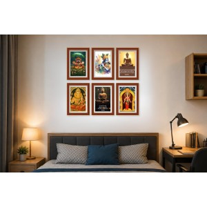 Pack Of 6 Laminated A4 Wall Posters | Spiritual, Motivational & Inspirational Designs | 250 GSM Photo Paper | Water-Resistant | Double-Sided Tape (F39175) Pack Of 6 Laminated A4 Wall Posters | Spiritual, Motivational & Inspirational Designs | 250 GSM Photo Paper | Water-Resistant | Double-Sided Tape (F39175)