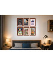 Pack Of 6 Laminated A4 Wall Posters | Spiritual, Motivational & Inspirational Designs | 250 GSM Photo Paper | Water-Resistant | Double-Sided Tape (F39417)