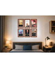 Pack Of 6 Laminated A4 Wall Posters | Spiritual, Motivational & Inspirational Designs | 250 GSM Photo Paper | Water-Resistant | Double-Sided Tape (F38970)