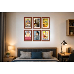 Pack Of 6 Laminated A4 Wall Posters | Spiritual, Motivational & Inspirational Designs | 250 GSM Photo Paper | Water-Resistant | Double-Sided Tape (F39148) Pack Of 6 Laminated A4 Wall Posters | Spiritual, Motivational & Inspirational Designs | 250 GSM Photo Paper | Water-Resistant | Double-Sided Tape (F39148)