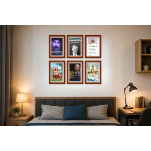 Pack Of 6 Laminated A4 Wall Posters | Spiritual, Motivational & Inspirational Designs | 250 GSM Photo Paper | Water-Resistant | Double-Sided Tape (F39066) Pack Of 6 Laminated A4 Wall Posters | Spiritual, Motivational & Inspirational Designs | 250 GSM Photo Paper | Water-Resistant | Double-Sided Tape (F39066)