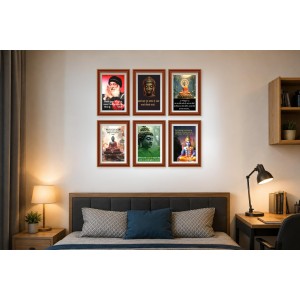 Pack Of 6 Laminated A4 Wall Posters | Spiritual, Motivational & Inspirational Designs | 250 GSM Photo Paper | Water-Resistant | Double-Sided Tape (F39431) Pack Of 6 Laminated A4 Wall Posters | Spiritual, Motivational & Inspirational Designs | 250 GSM Photo Paper | Water-Resistant | Double-Sided Tape (F39431)