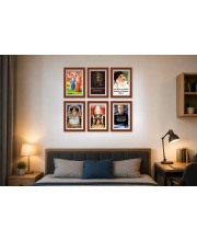 Pack Of 6 Laminated A4 Wall Posters | Spiritual, Motivational & Inspirational Designs | 250 GSM Photo Paper | Water-Resistant | Double-Sided Tape (F39255)