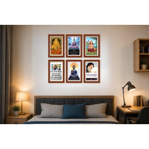 Pack Of 6 Laminated A4 Wall Posters | Spiritual, Motivational & Inspirational Designs | 250 GSM Photo Paper | Water-Resistant | Double-Sided Tape (F39086) Pack Of 6 Laminated A4 Wall Posters | Spiritual, Motivational & Inspirational Designs | 250 GSM Photo Paper | Water-Resistant | Double-Sided Tape (F39086)