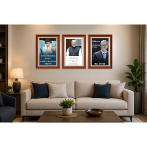 Pack Of 6 Laminated A4 Wall Posters | Spiritual, Motivational & Inspirational Designs | 250 GSM Photo Paper | Water-Resistant | Double-Sided Tape (F39344)