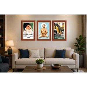 Pack Of 6 Laminated A4 Wall Posters | Spiritual, Motivational & Inspirational Designs | 250 GSM Photo Paper | Water-Resistant | Double-Sided Tape (F39297)