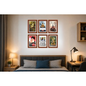 Pack Of 6 Laminated A4 Wall Posters | Spiritual, Motivational & Inspirational Designs | 250 GSM Photo Paper | Water-Resistant | Double-Sided Tape (F38999) Pack Of 6 Laminated A4 Wall Posters | Spiritual, Motivational & Inspirational Designs | 250 GSM Photo Paper | Water-Resistant | Double-Sided Tape (F38999)